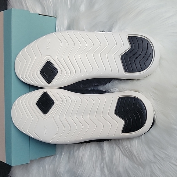 Toms Alpargata Mallow Mule - Black Faux Fur - Picture 6 of 8